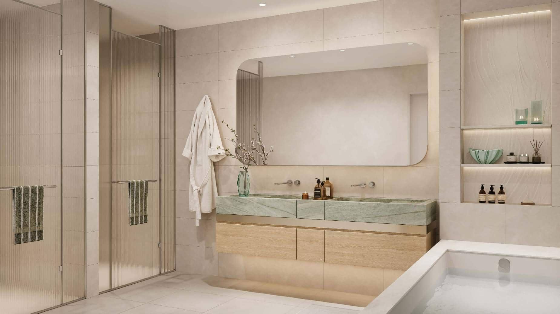 Spa-inspired bathroom